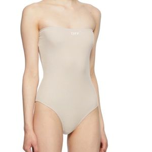 Off-White Strapless Bodysuit